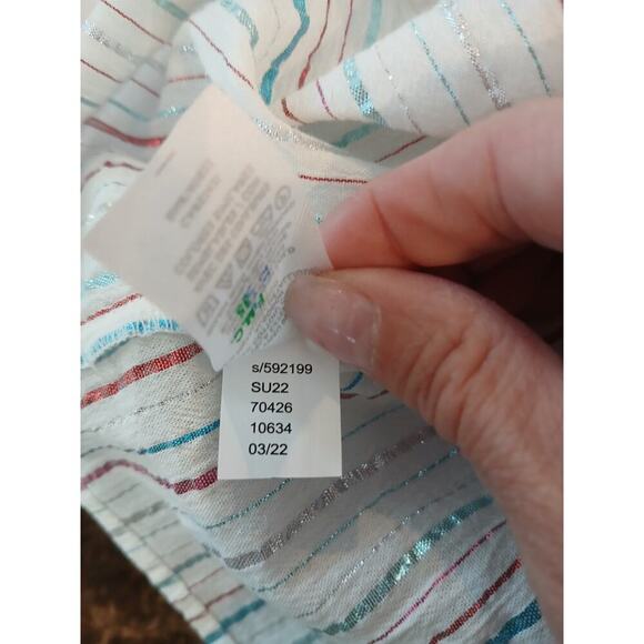 NWT Loft metallic thread tank top cotton Large - Picture 7 of 7